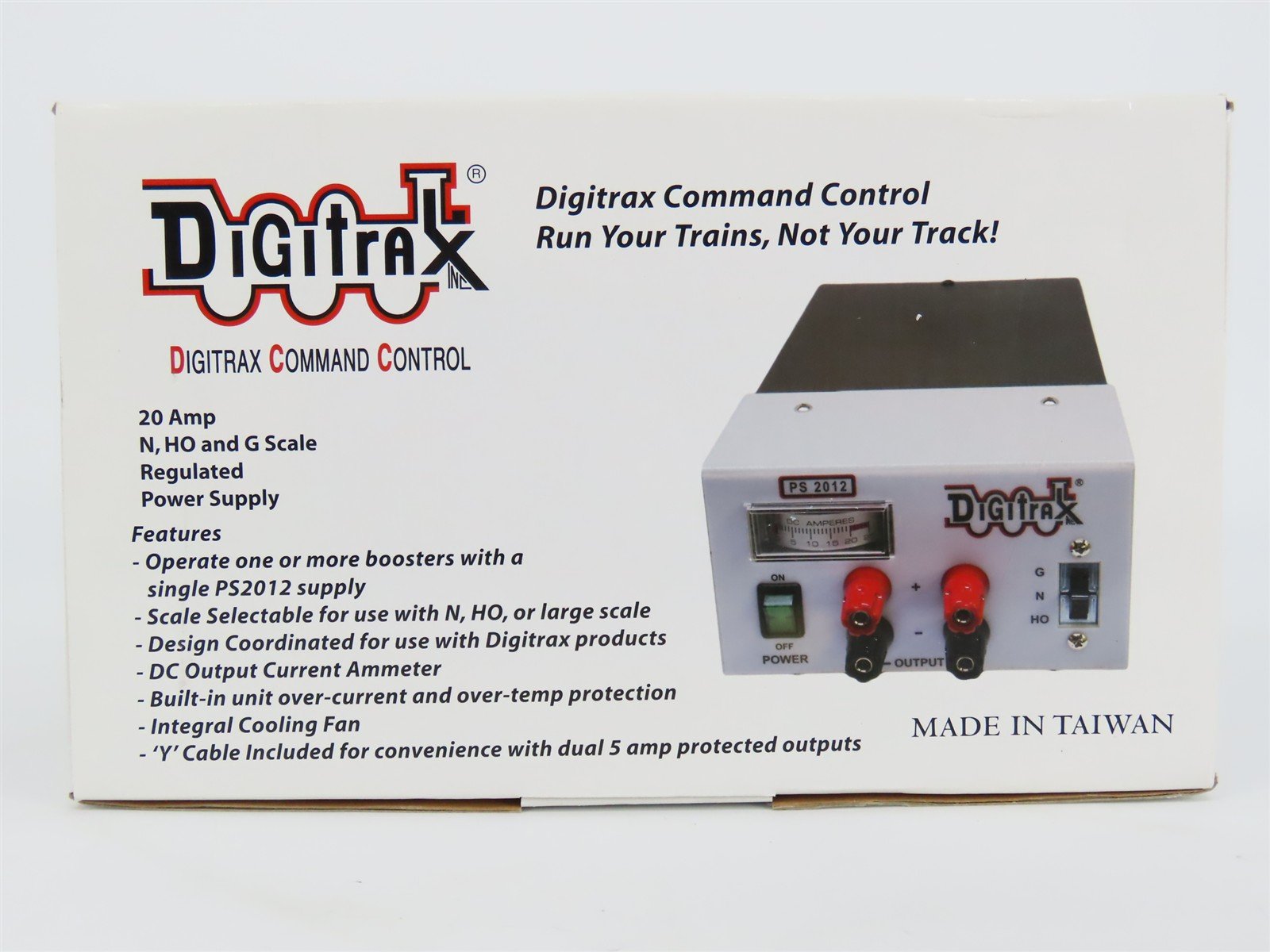 Digitrax PS2012 Regulated 20 Amp DC Power Supply for N, HO & G Scale
