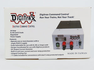 Digitrax PS2012 Regulated 20 Amp DC Power Supply for N, HO & G Scale