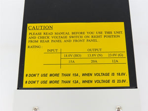 Digitrax PS2012 Regulated 20 Amp DC Power Supply for N, HO & G Scale