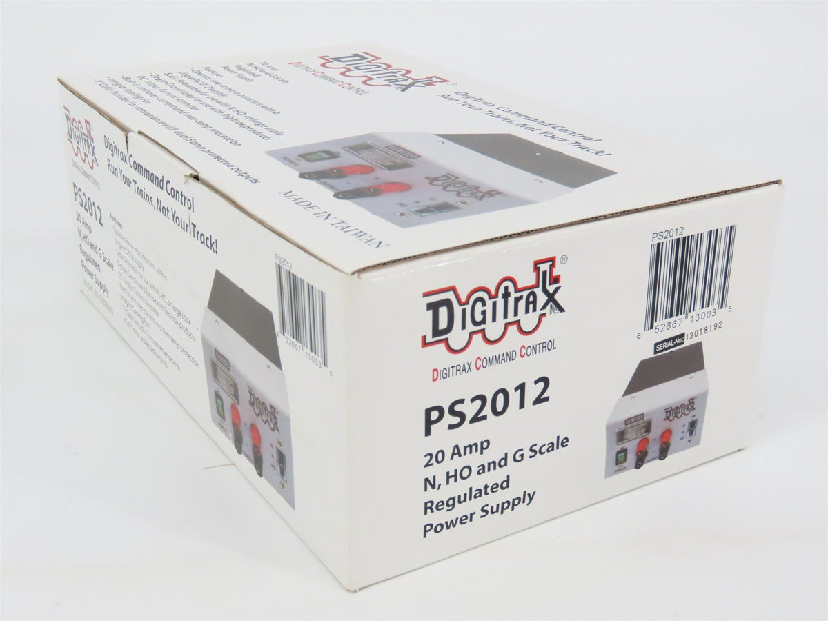 Digitrax PS2012 Regulated 20 Amp DC Power Supply for N, HO &amp; G Scale