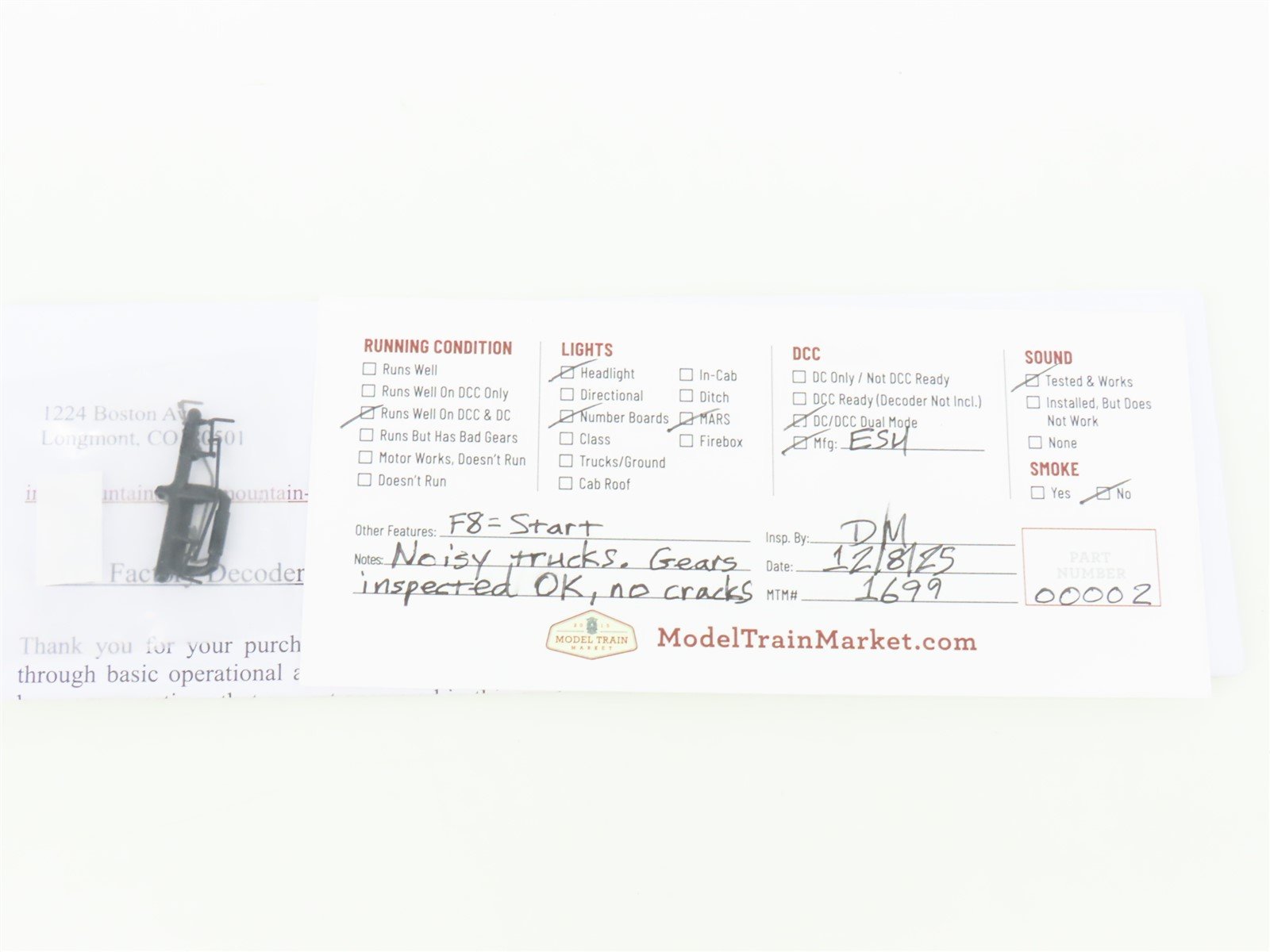 HO InterMountain 49939S-04 UP Union Pacific EMD FP7A Diesel #912 w/ DCC & Sound