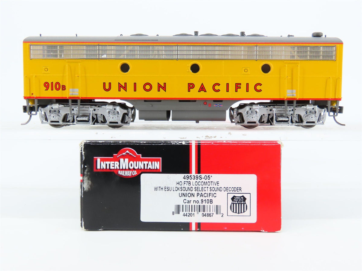 HO InterMountain 49539S-05 UP Union Pacific EMD F7B Diesel #910B w/ DCC &amp; Sound