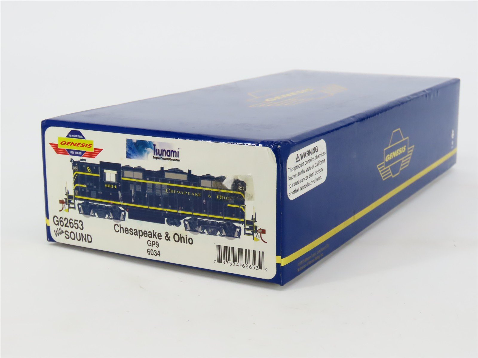 HO Athearn Genesis G62653 C&O Chesapeake & Ohio GP9 Diesel #6034 w/ DCC & Sound
