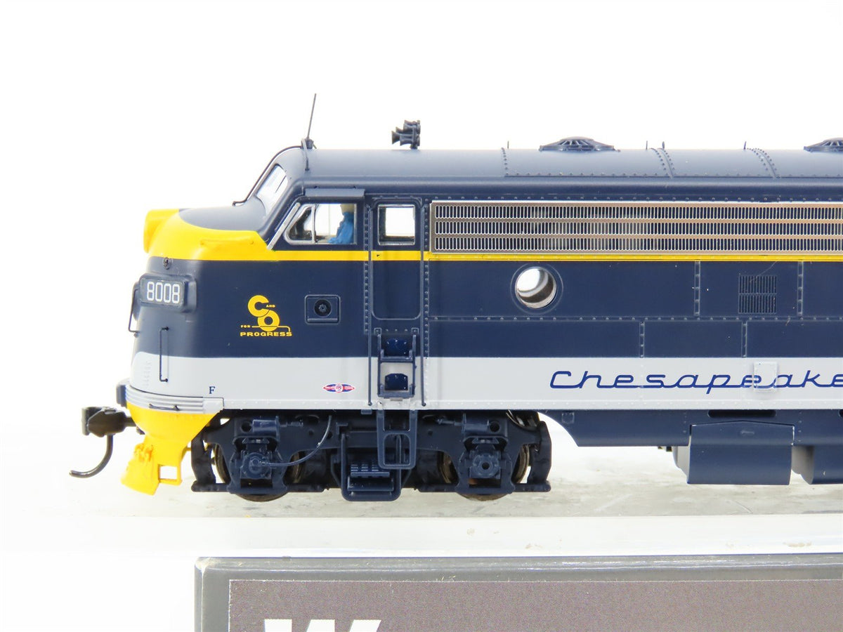 HO Walthers Proto 920-42548 C&amp;O Chesapeake &amp; Ohio FP7 Diesel #8008 w/DCC &amp; Sound