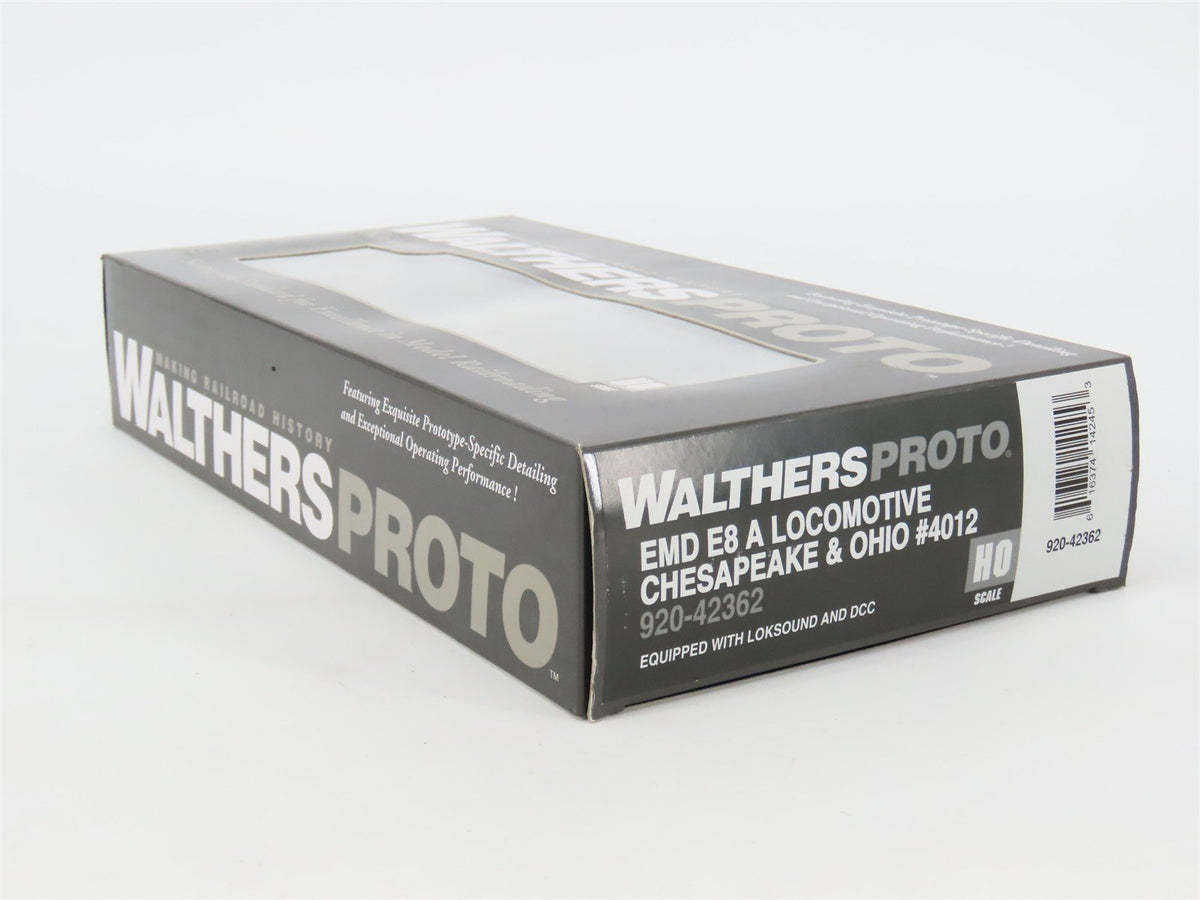 HO Walthers Proto 920-42362 C&amp;O Chesapeake &amp; Ohio E8A Diesel #4012 w/DCC &amp; Sound