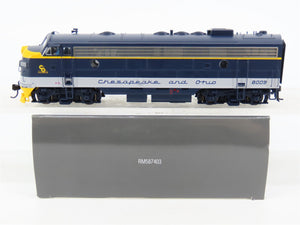 HO Walthers Proto C&O Chesapeake & Ohio EMD FP7 Diesel #8009 w/DCC & Sound