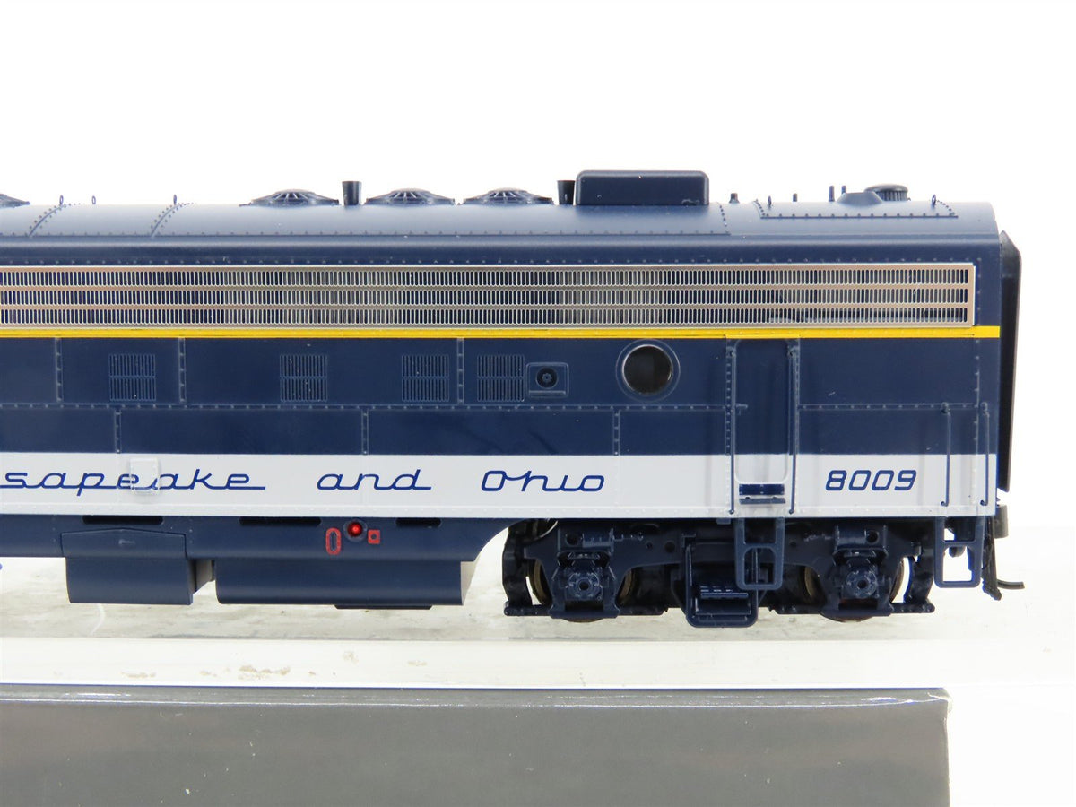 HO Walthers Proto C&amp;O Chesapeake &amp; Ohio EMD FP7 Diesel #8009 w/DCC &amp; Sound