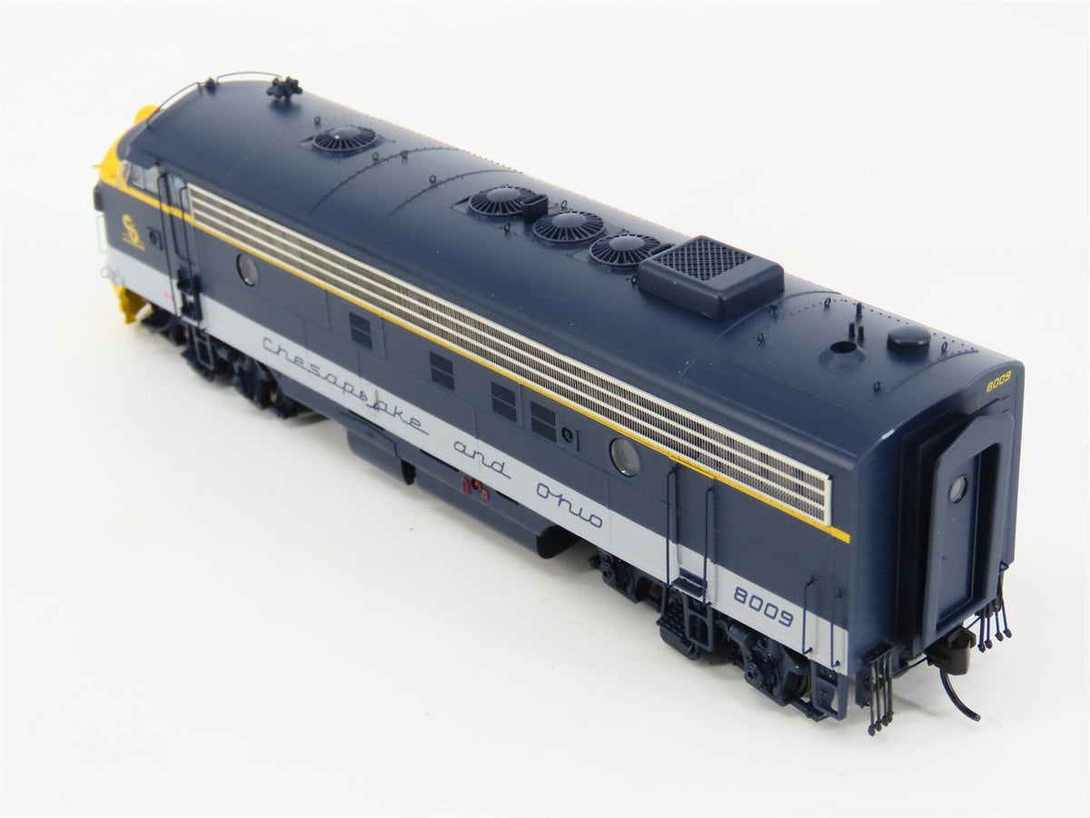 HO Walthers Proto C&amp;O Chesapeake &amp; Ohio EMD FP7 Diesel #8009 w/DCC &amp; Sound