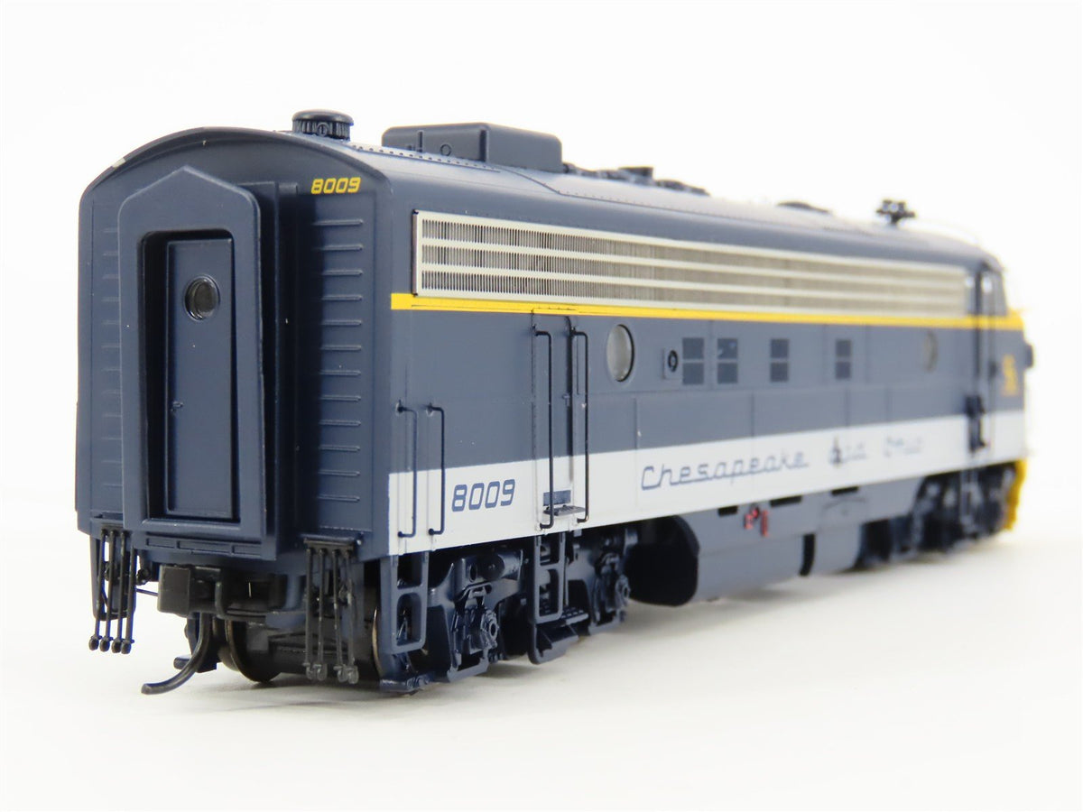 HO Walthers Proto C&amp;O Chesapeake &amp; Ohio EMD FP7 Diesel #8009 w/DCC &amp; Sound
