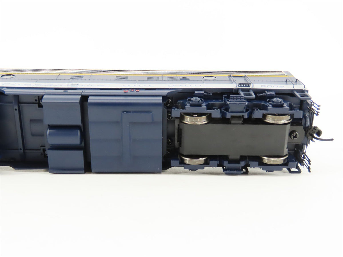 HO Walthers Proto C&amp;O Chesapeake &amp; Ohio EMD FP7 Diesel #8009 w/DCC &amp; Sound