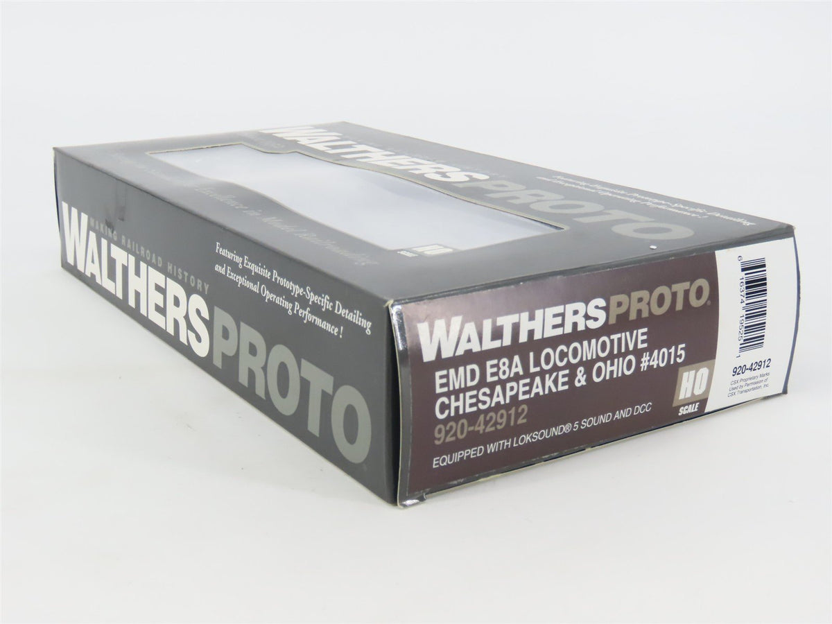 HO Walthers Proto 920-42912 C&amp;O Chesapeake &amp; Ohio E8A Diesel #4015 w/DCC &amp; Sound