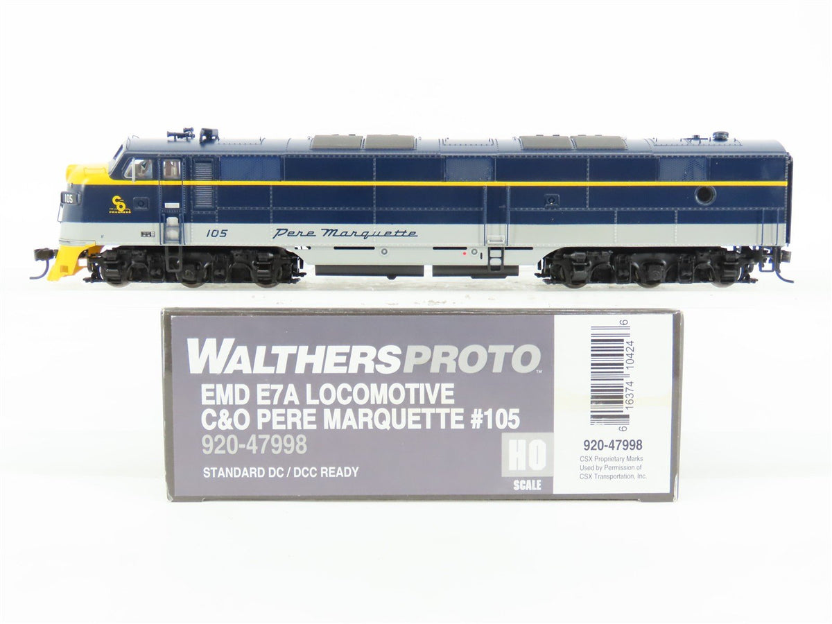 HO Walthers Proto 920-47998 C&amp;O &quot;Pere Marquette&quot; E7A Diesel #105 - DCC Ready