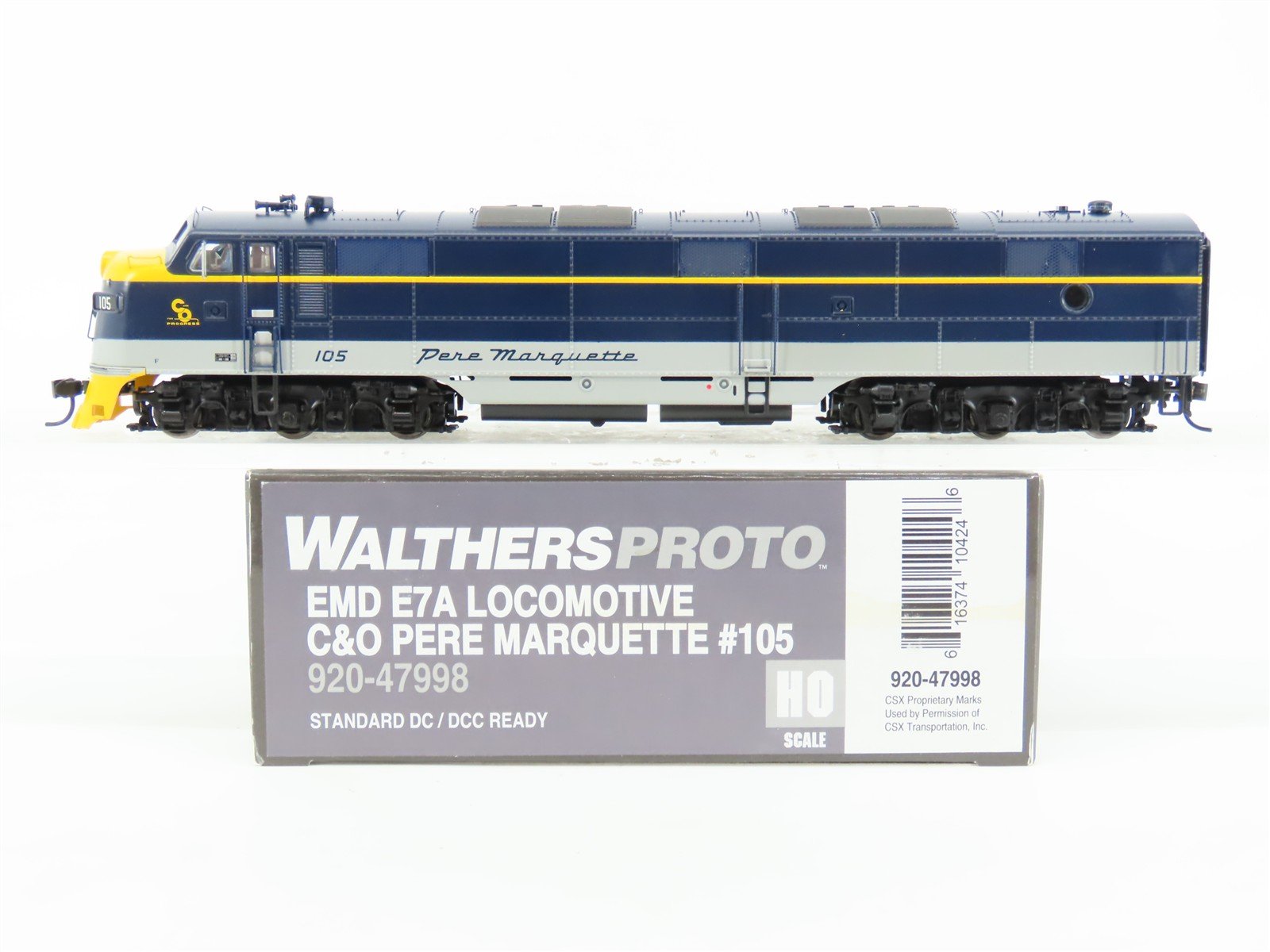 HO Walthers Proto 920-47998 C&O "Pere Marquette" E7A Diesel #105 - DCC Ready
