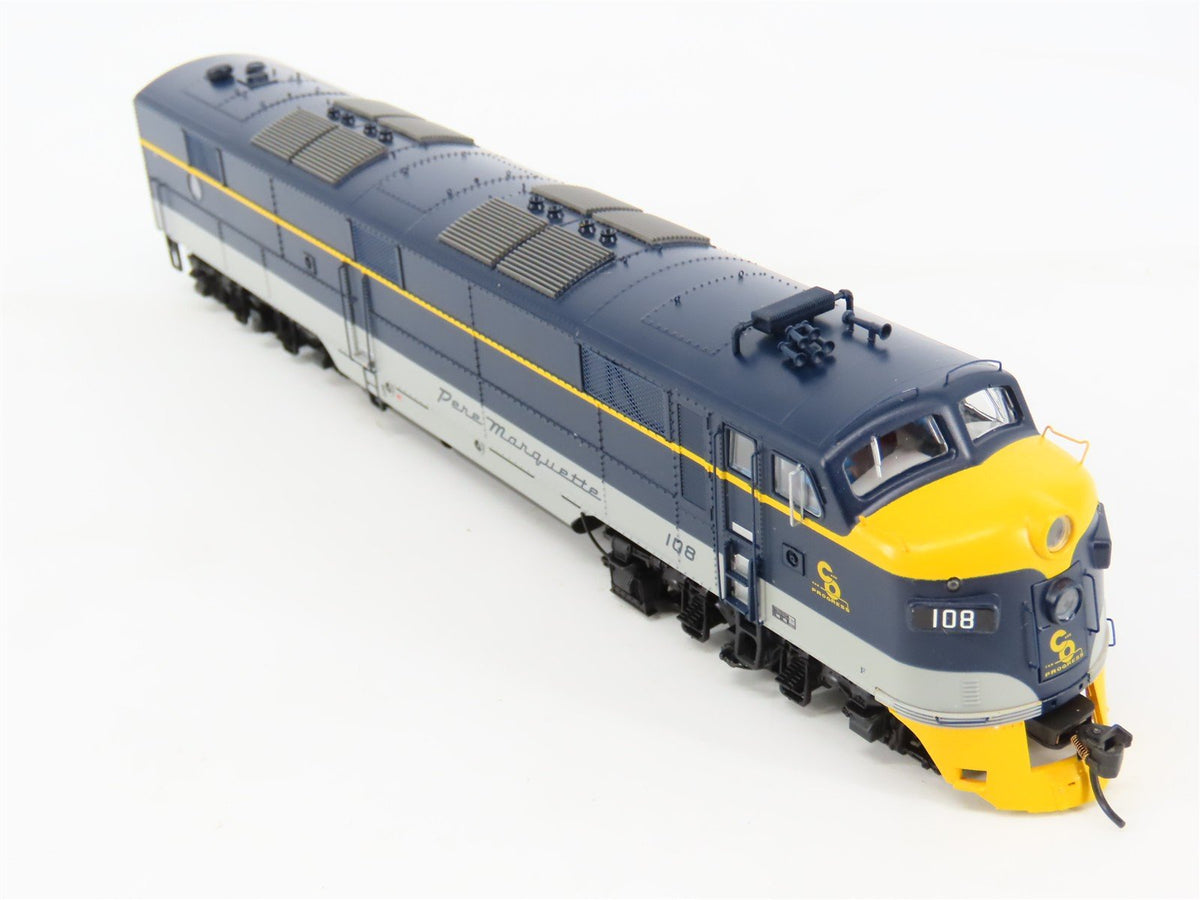 HO Walthers Proto 920-40998 C&amp;O &quot;Pere Marquette&quot; E7A Diesel #108 w/ DCC &amp; Sound
