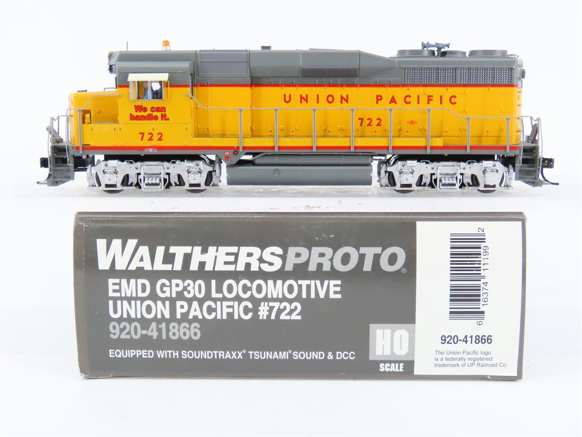 HO Walthers Proto 920-41866 UP Union Pacific EMD GP30 Diesel #722 w/ DCC &amp; Sound