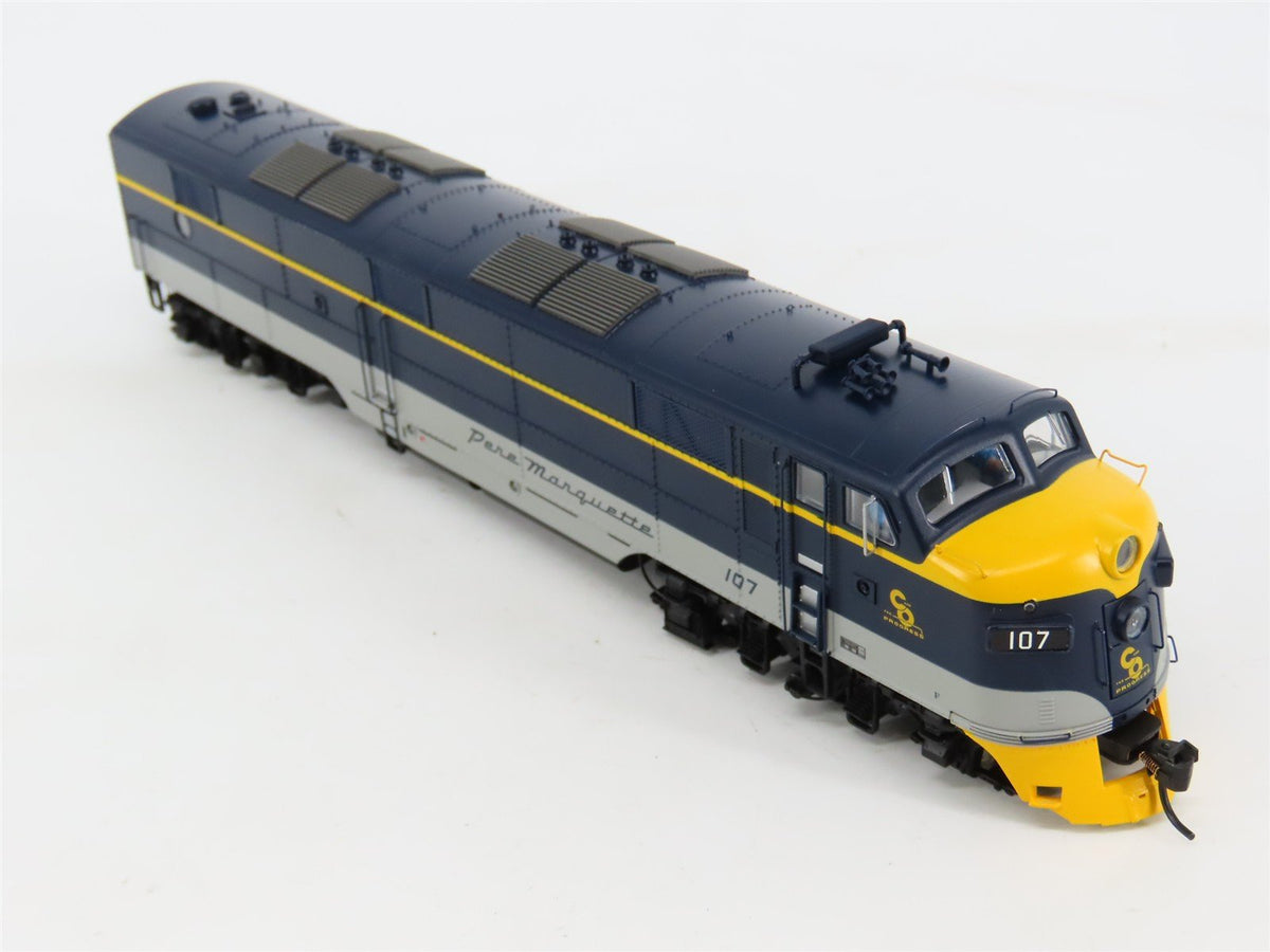 HO Walthers Proto 920-40997 C&amp;O &quot;Pere Marquette&quot; E7A Diesel #107 w/ DCC &amp; Sound