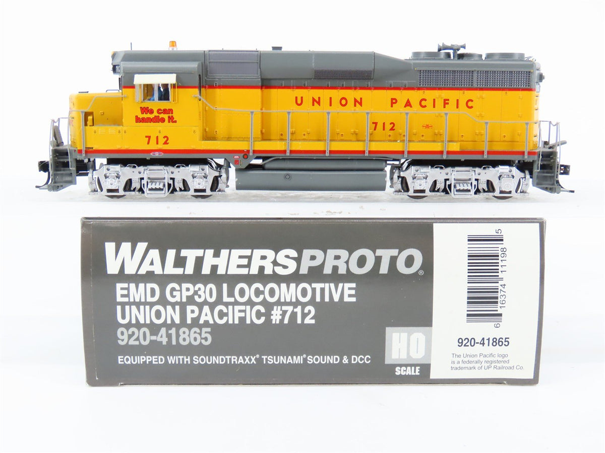 HO Walthers Proto 920-41865 UP Union Pacific EMD GP30 Diesel #712 w/ DCC &amp; Sound