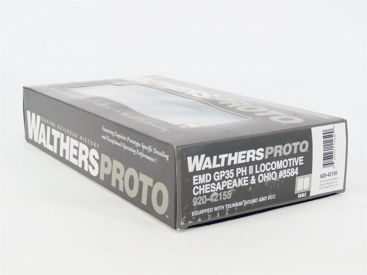 HO Walthers Proto 920-42155 C&amp;O EMD GP35 Ph. II Diesel #3584 w/ DCC &amp; Sound