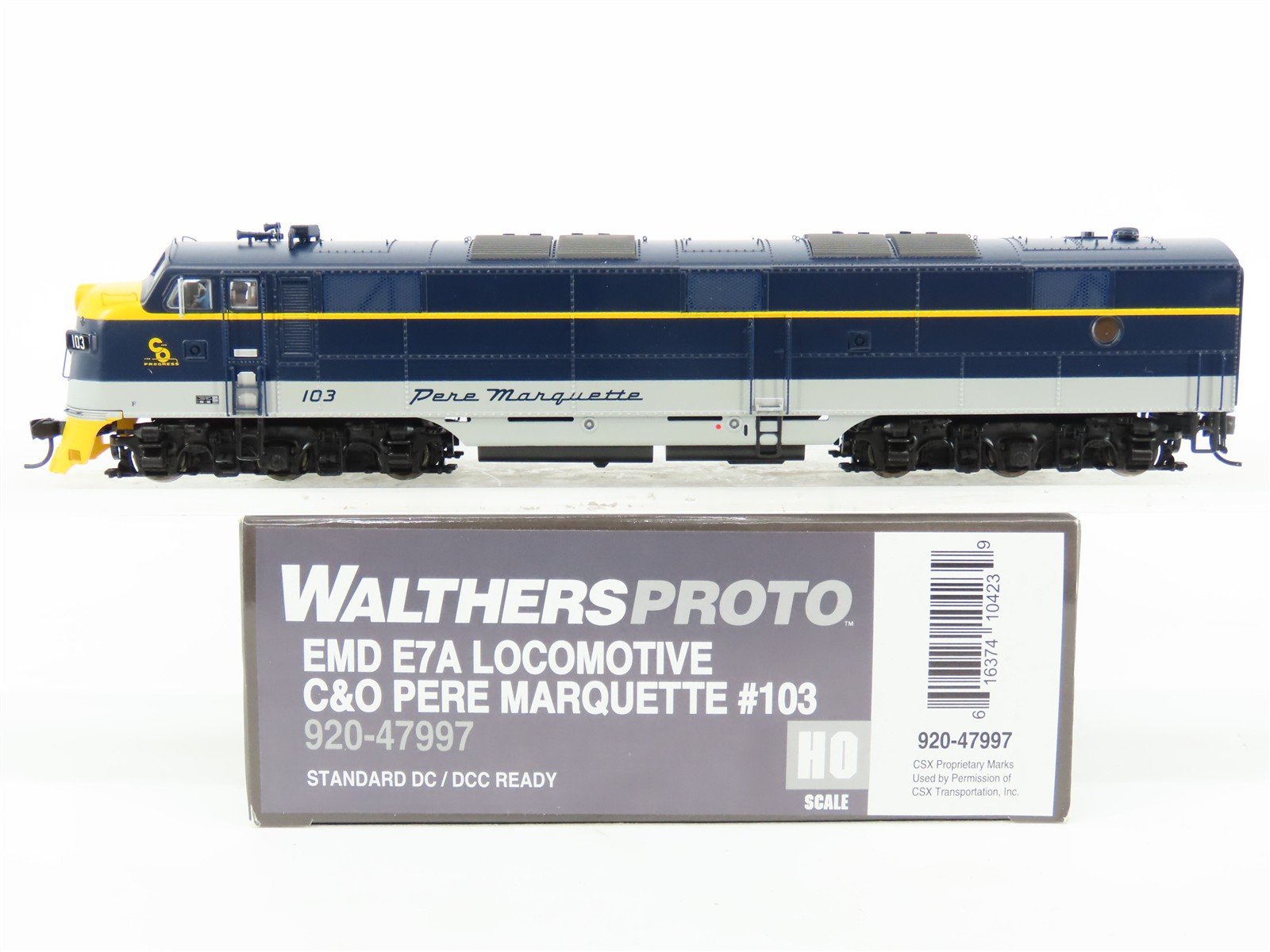 HO Walthers Proto 920-47997 C&O "Pere Marquette" E7A Diesel #103 - DCC Ready
