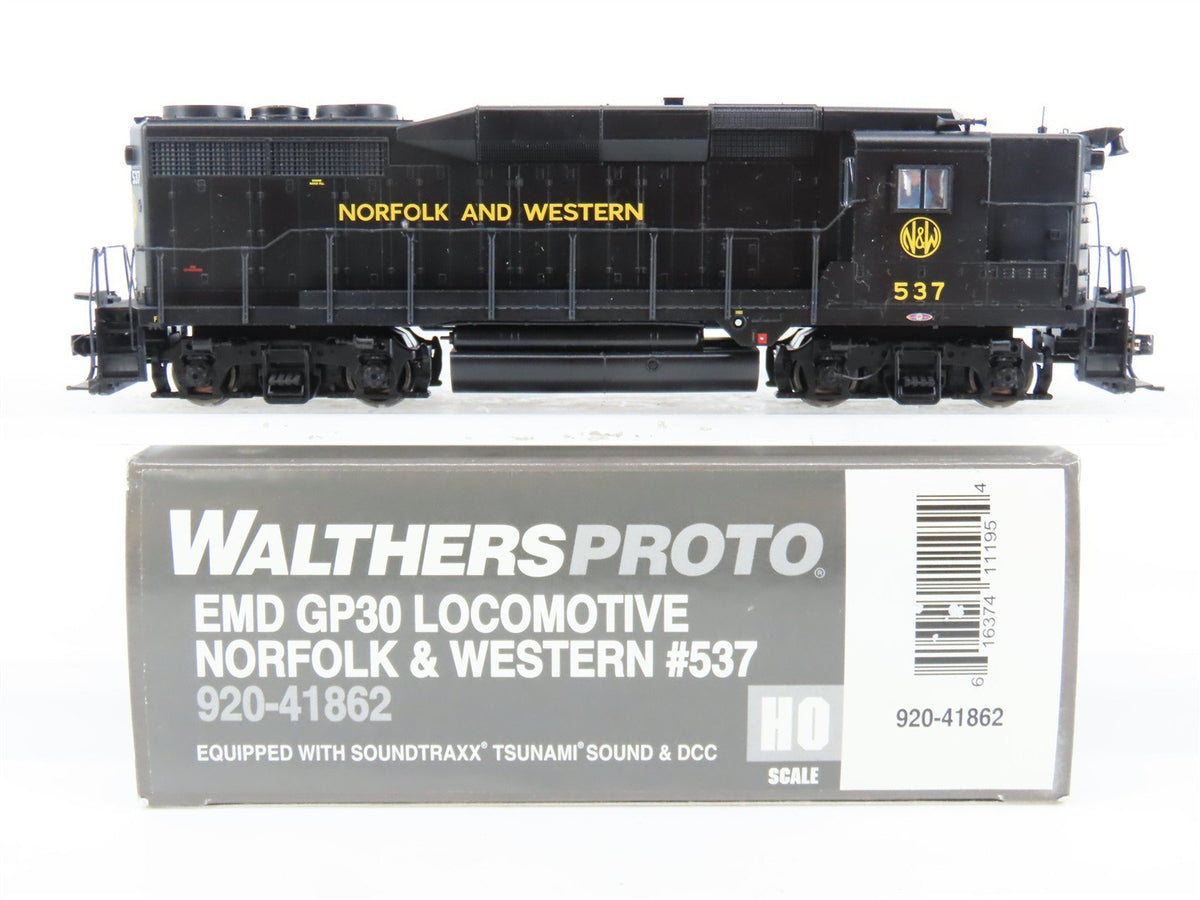 HO Walthers Proto 920-41862 N&amp;W Norfolk &amp; Western GP30 Diesel #537 w/DCC &amp; Sound