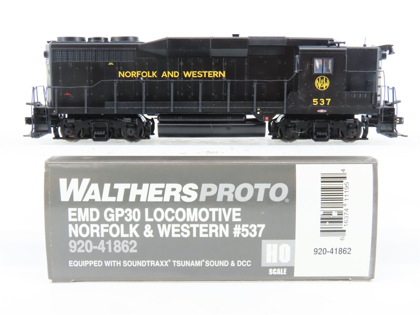 HO Walthers Proto 920-41862 N&W Norfolk & Western GP30 Diesel #537 w/DCC & Sound