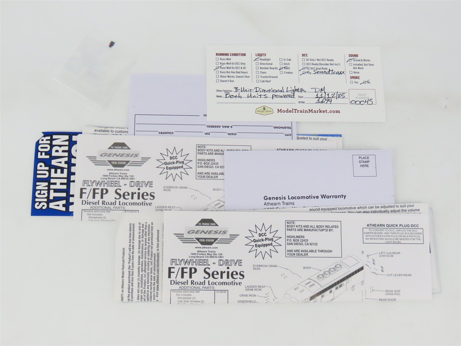 HO Scale Athearn Genesis ATHG22816 C&O EMD FP7/F7B Diesel Set w/ DCC & Sound