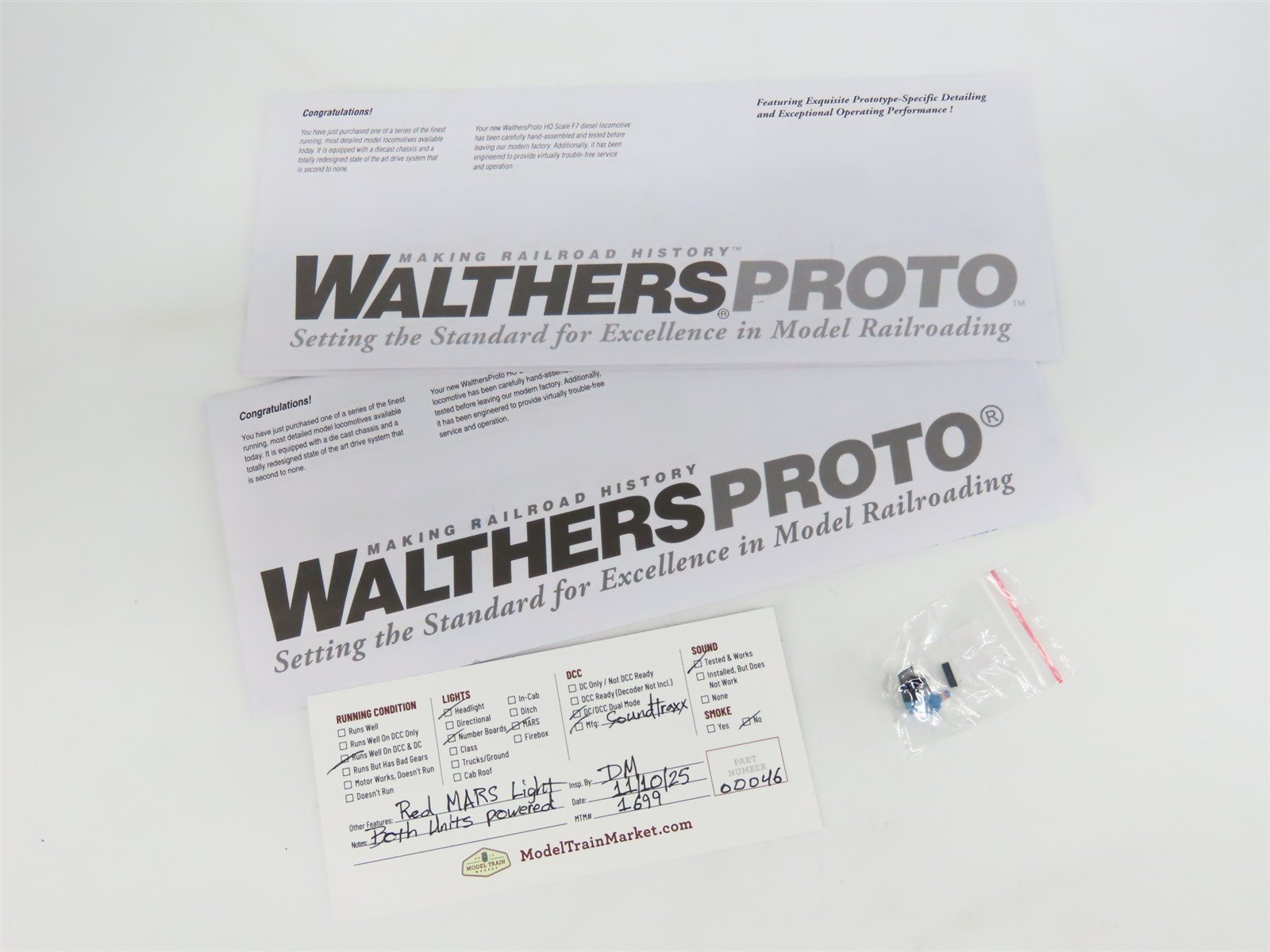 HO Walthers Proto 920-40912 C&O Chesapeake & Ohio F7A/B Diesel Set w/DCC & Sound