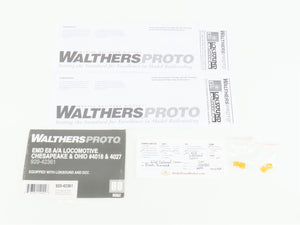 HO Walthers Proto 920-42361 C&O Chesapeake & Ohio E8A/A Diesel Set w/DCC & Sound