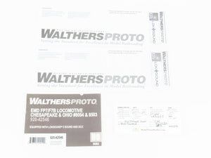 HO Walthers Proto 920-42546 C&O EMD FP7/F7B Diesel Set #8004/8503 w/ DCC & Sound