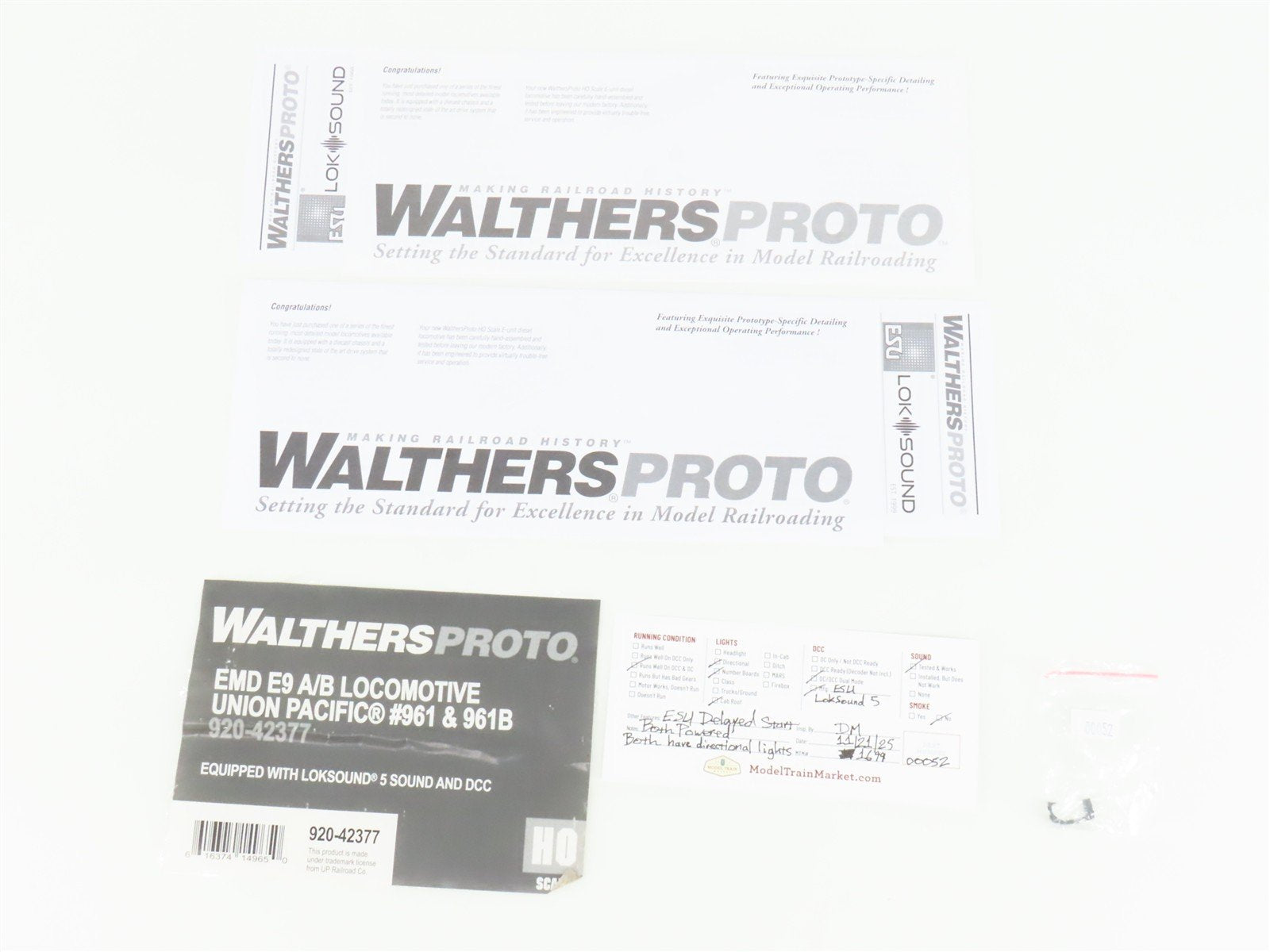 HO Walthers Proto 920-42377 UP Union Pacific EMD E9A/B Diesel Set w/ DCC & Sound