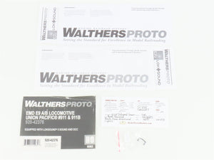 HO Walthers Proto 920-42376 UP Union Pacific EMD E9A/B Diesel Set w/ DCC & Sound