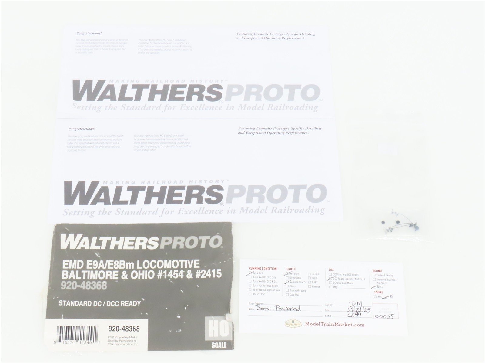HO Walthers Proto 920-48368 B&O Baltimore & Ohio E9A/E8Bm Diesel Set - DCC Ready