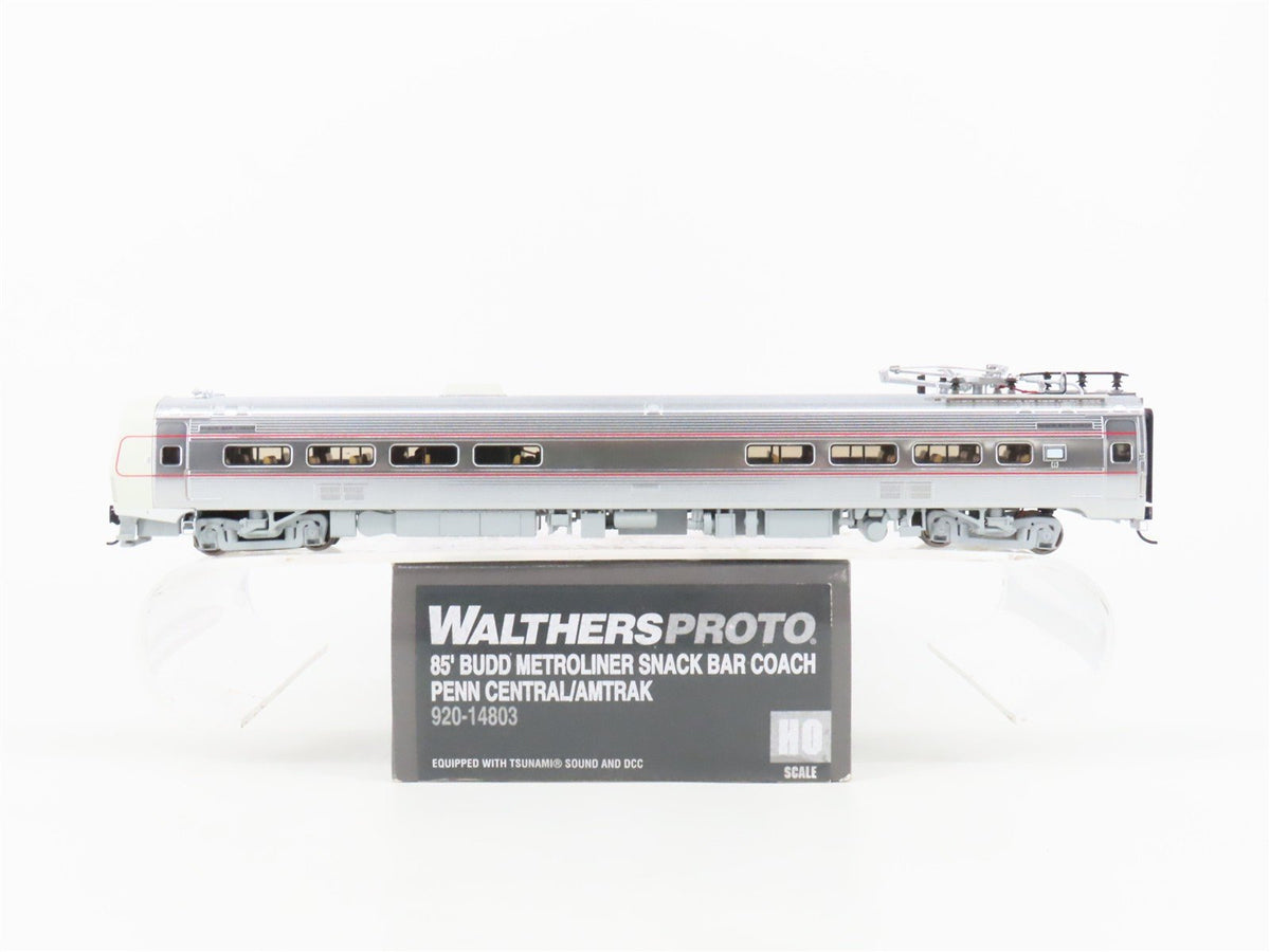 HO Walthers Proto 920-14803 PC/AMTK Budd 85&#39; Metroliner Electric w/ DCC &amp; Sound