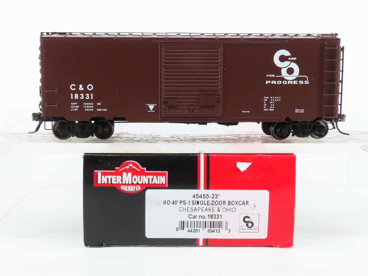 HO InterMountain 45455-23* C&amp;O Chesapeake &amp; Ohio Single Door Box Car #18331