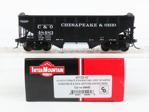 HO Scale InterMountain 47172-10* C&O Chesapeake & Ohio 2-Bay Open Hopper #48483