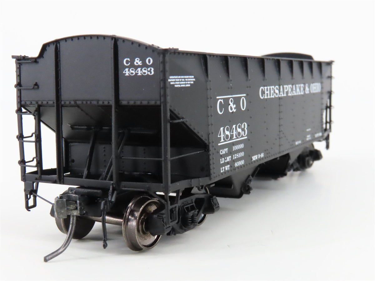 HO Scale InterMountain 47172-10* C&amp;O Chesapeake &amp; Ohio 2-Bay Open Hopper #48483