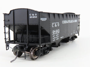 HO Scale InterMountain 47172-10* C&O Chesapeake & Ohio 2-Bay Open Hopper #48483