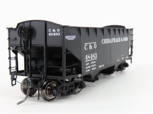HO Scale InterMountain 47172-10* C&O Chesapeake & Ohio 2-Bay Open Hopper #48483
