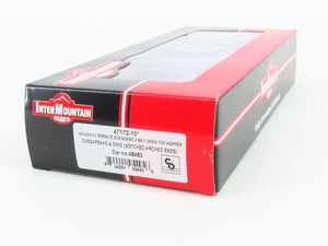 HO Scale InterMountain 47172-10* C&O Chesapeake & Ohio 2-Bay Open Hopper #48483