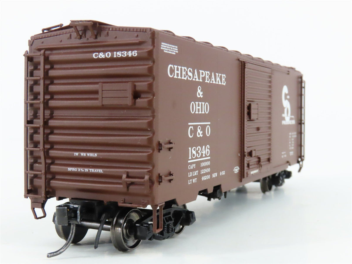 HO InterMountain 45489-04* C&amp;O Chesapeake &amp; Ohio Single Door Box Car #18346