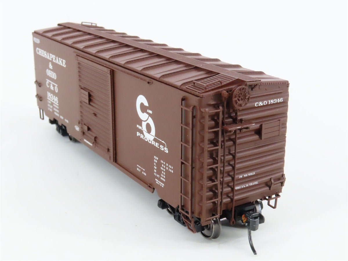 HO InterMountain 45489-04* C&amp;O Chesapeake &amp; Ohio Single Door Box Car #18346