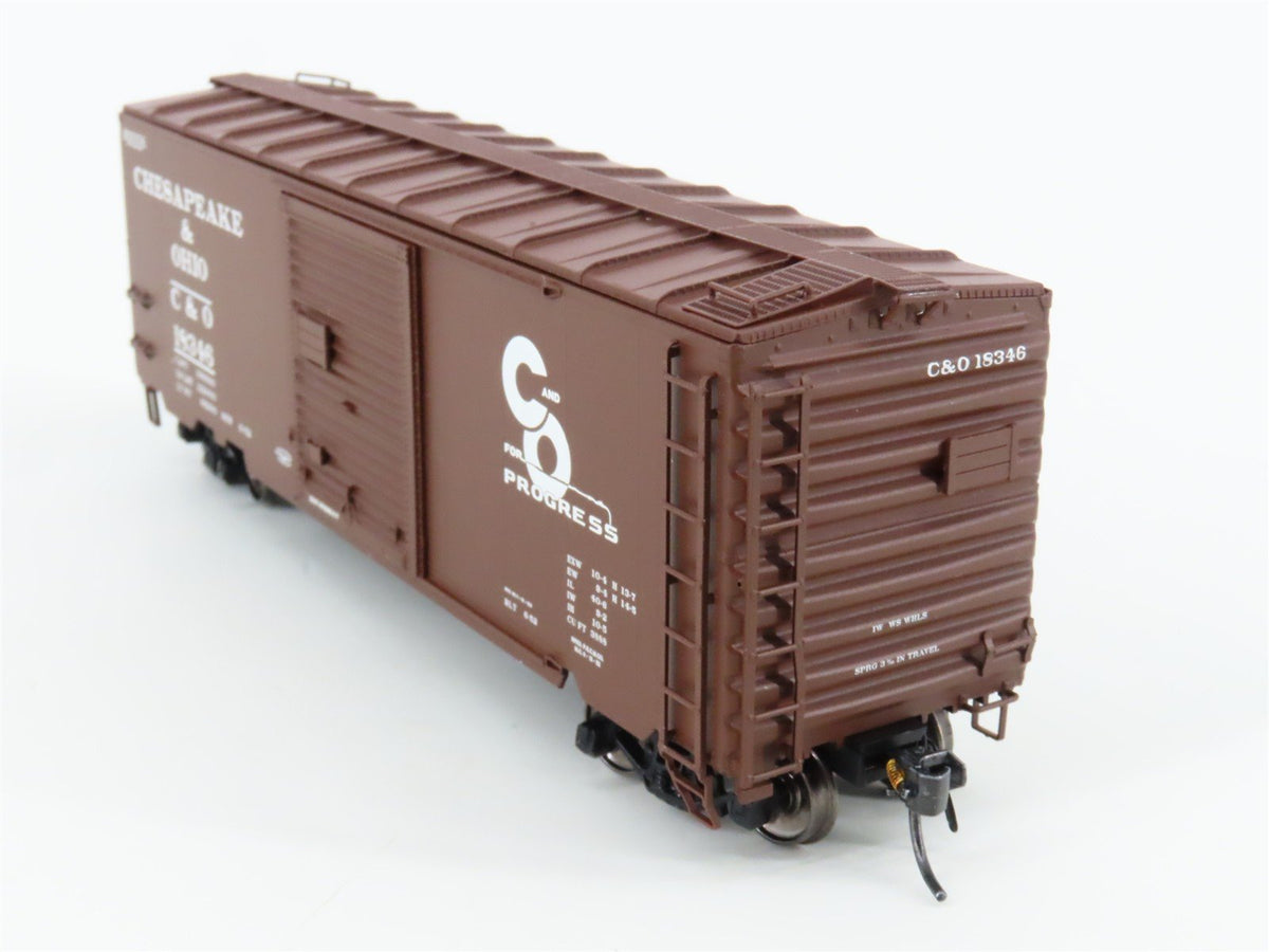 HO InterMountain 45489-04* C&amp;O Chesapeake &amp; Ohio Single Door Box Car #18346