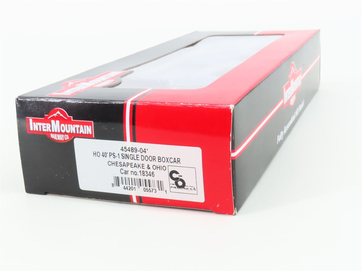 HO InterMountain 45489-04* C&amp;O Chesapeake &amp; Ohio Single Door Box Car #18346