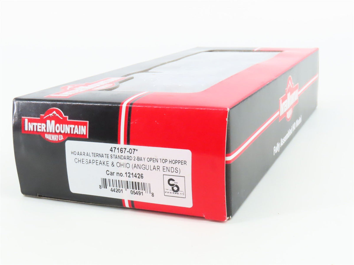 HO Scale InterMountain 47167-07* C&amp;O Chesapeake &amp; Ohio 2-Bay Open Hopper #121426