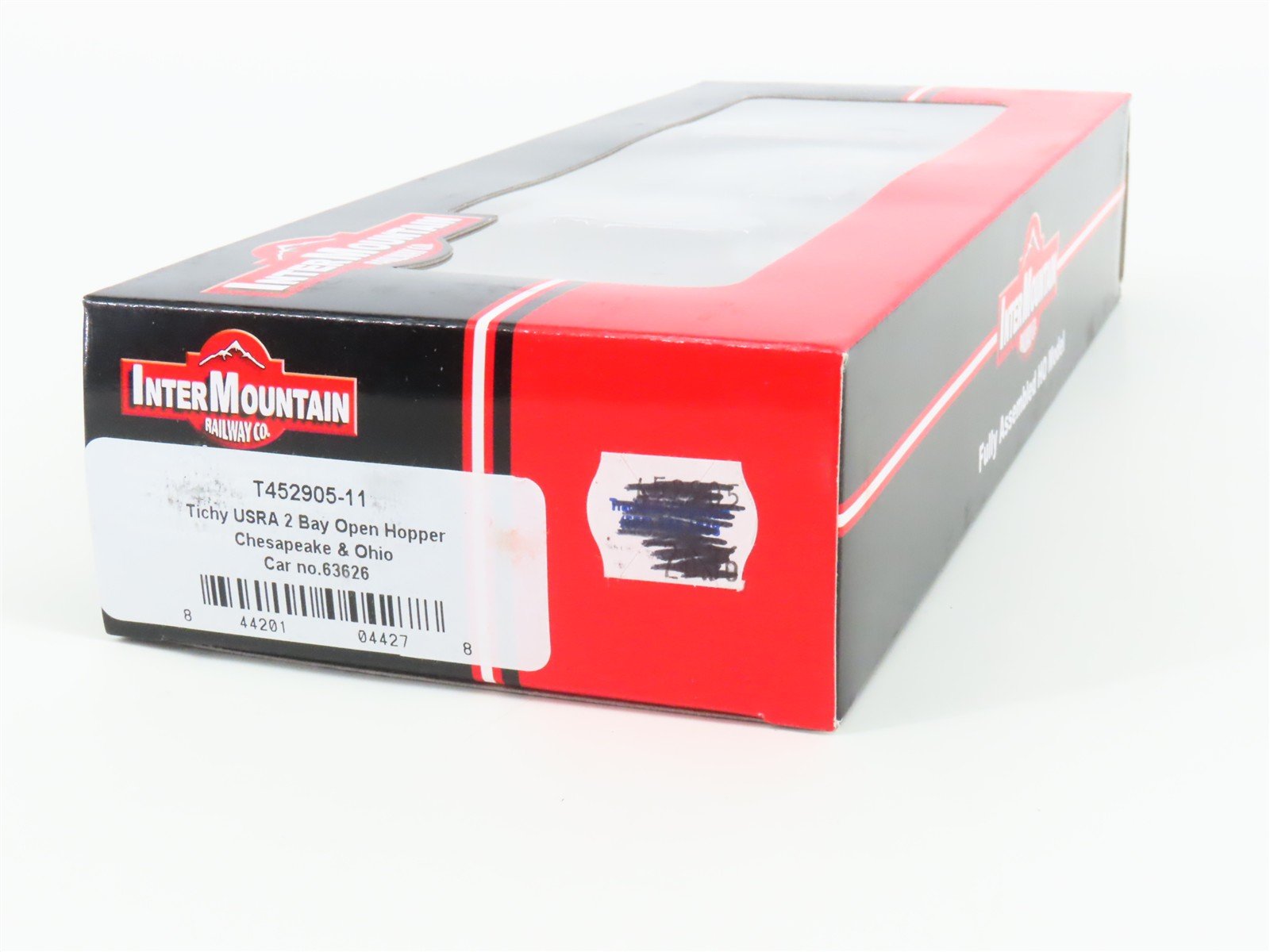 HO Scale InterMountain T452905-11 C&O Chesapeake & Ohio 2-Bay Open Hopper #63626