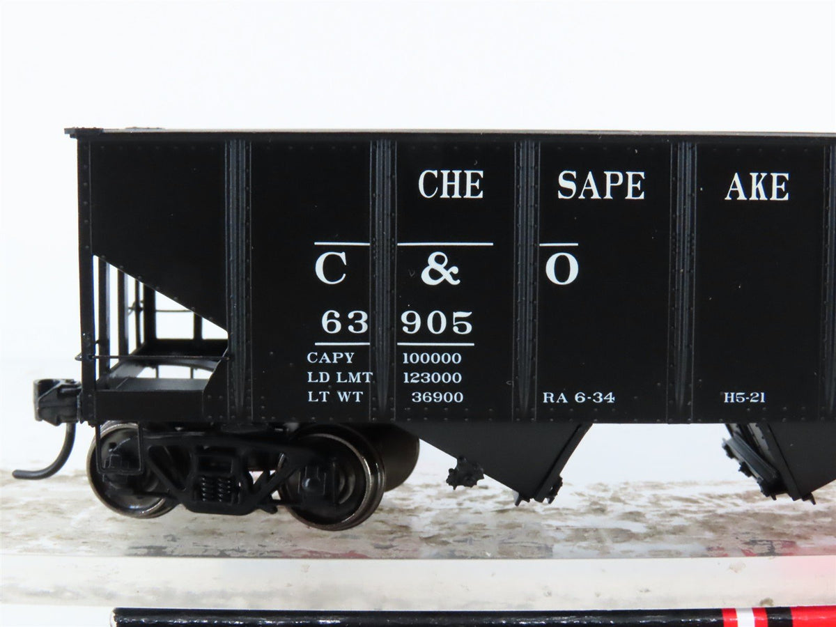 HO Scale InterMountain T452905-12 C&amp;O Chesapeake &amp; Ohio 2-Bay Open Hopper #63905