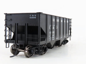 HO Scale InterMountain T452905-12 C&O Chesapeake & Ohio 2-Bay Open Hopper #63905
