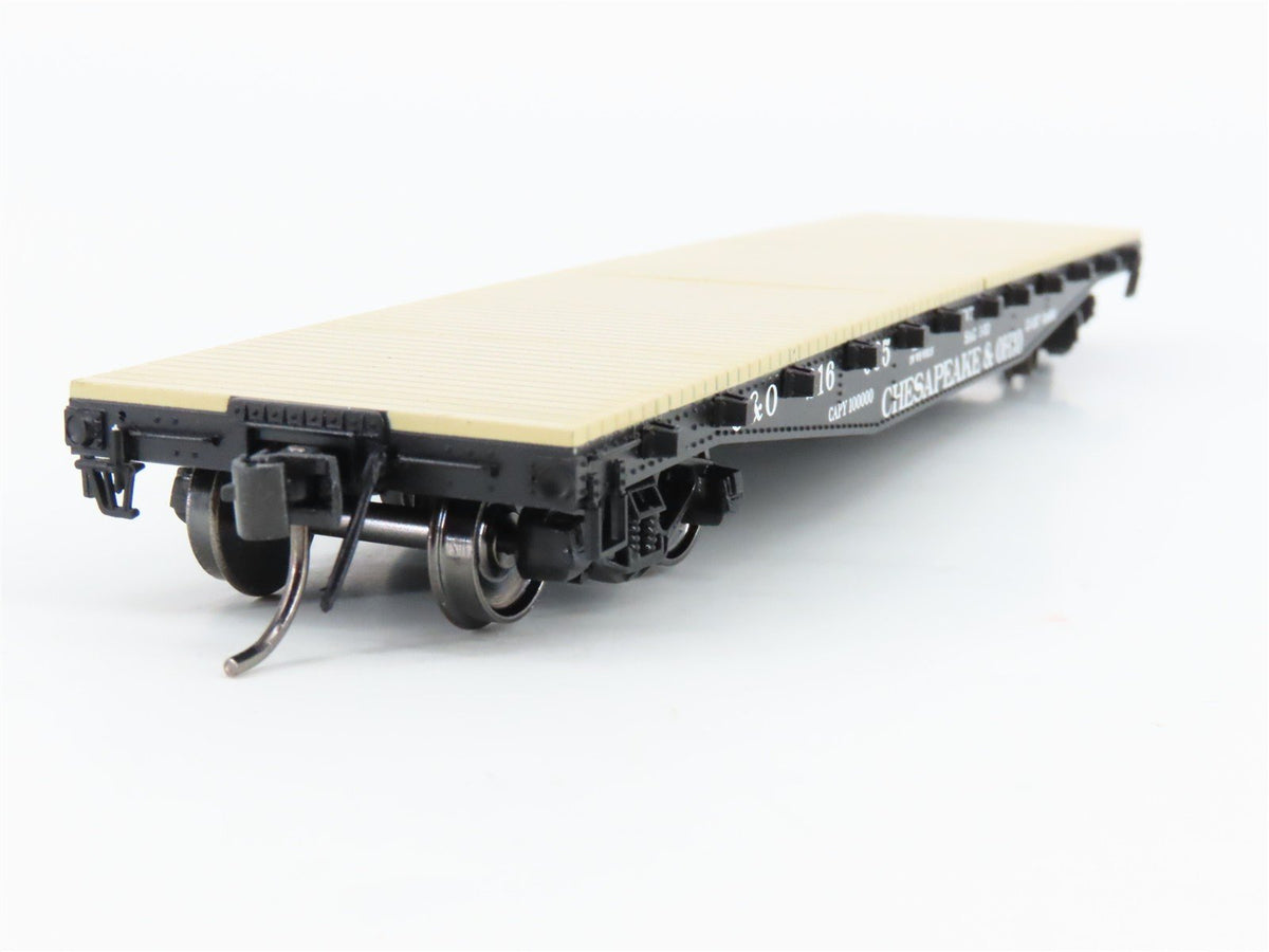 HO Scale InterMountain RR-32304-15* C&amp;O Chesapeake &amp; Ohio 42&#39; Flat Car #216035