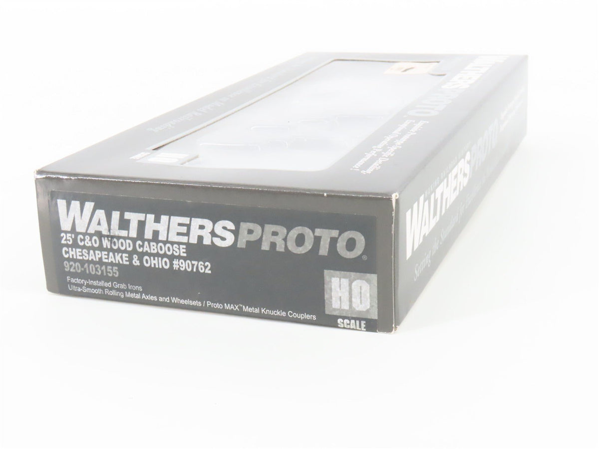 HO Scale Walthers Proto 920-103155 C&amp;O Chesapeake &amp; Ohio 25&#39; Caboose #90762