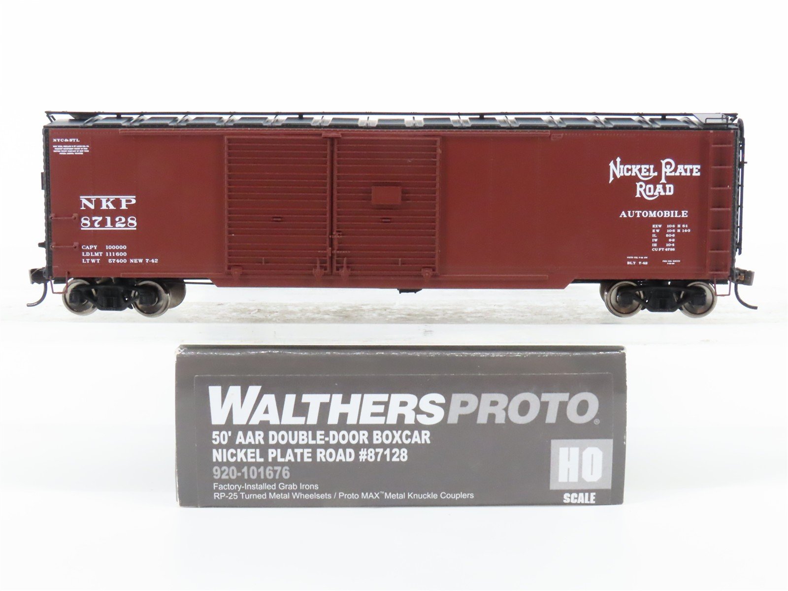 HO Scale Walthers Proto 920-101676 NKP Nickel Plate Road 50' Box Car #87128
